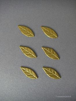 Verzierwachs, Wachsmotiv, Blatt groß 6er Set