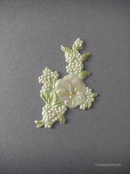 Verzierwachs, Wachsdekor,  "Blütenarrangament"