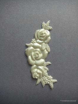 Verzierwachs, Wachsmotiv, Blütenarrangement Rose groß