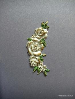 Verzierwachs, Wachsmotiv, Blütenarrangement Rose groß