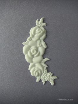 Verzierwachs, Wachsmotiv, Blütenarrangement Rose groß