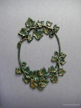 Verzierwachs, Wachsmotiv, Efeu oval versch. Farben