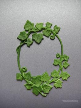 Verzierwachs, Wachsmotiv, Efeu oval versch. Farben