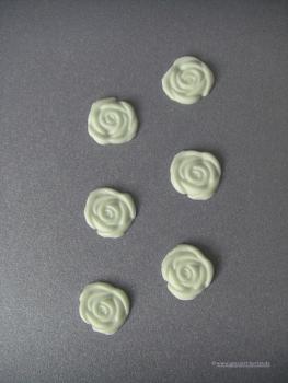 Verzierwachs, Wachsmotiv, Rosenblüte 17 mm 6er Set
