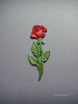 Verzierwachs, Wachsmotiv, "Rose mit Stengel"