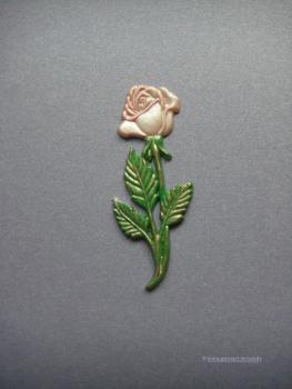 Verzierwachs, Wachsmotiv, "Rose mit Stengel"