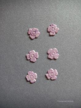 Verzierwachs, Wachsmotiv, "Blüte" 6er Set