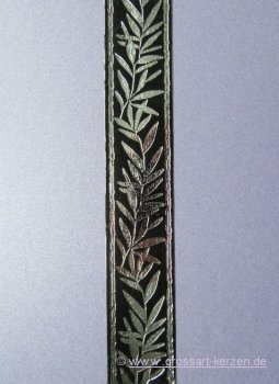 Wachsborte Olivenzweig schwarz /silber