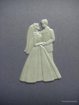 Wachsornament "Hochzeitspaar groß"