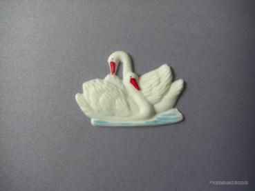 Wachsornament "Schwanenpaar"