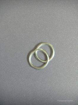 Wachsornament "Doppelringe groß"