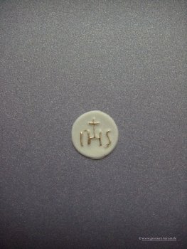 Verzierwachs Ornament "Hostie" groß