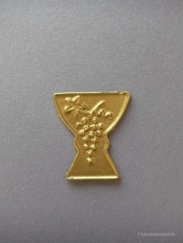 Verzierwachs, Kommunion "Kelch mit Blatt und Trauben"