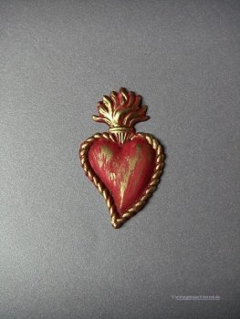 Verzierwachs - Wachsdekor  "Flammendes Herz"