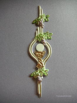 Verzierwachs, Kommunion "Kelch & Wein"