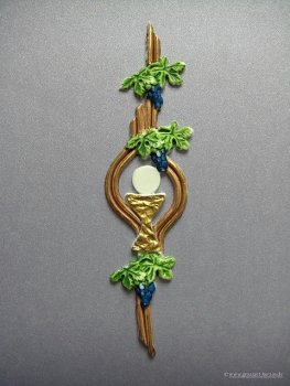 Verzierwachs, Kommunion "Element mit Kelch+Wein"