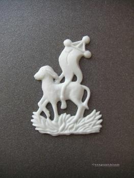 Verzierwachs "Osterlamm mit Fahne"