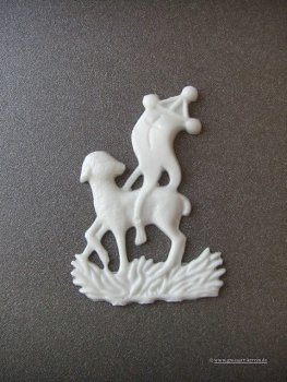 Verzierwachs "Lamm mit Fahne"