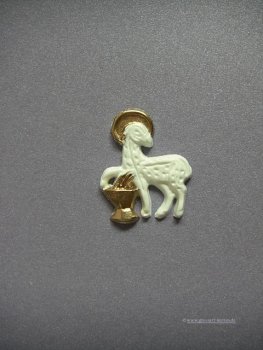 Verzierwachs "Osterlamm mit Kelch"