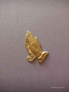 Verzierwachs Ornament "Betende Hände"