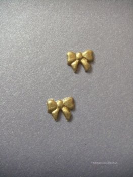 Verzierwachs, Wachsmotiv  "Schleife klein" 2er Set