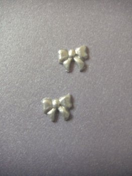 Verzierwachs, Wachsmotiv  "Schleife klein" 2er Set