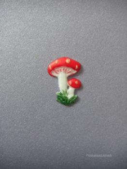 Verzierwachs, Wachsmotiv, "Fliegenpilz"  Pilzgruppe klein