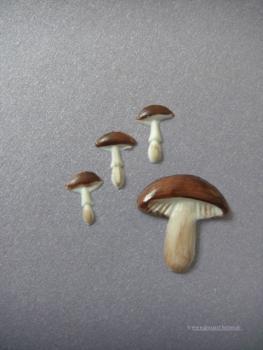 Verzierwachs, Wachsdekor, "Steinpilz" Set