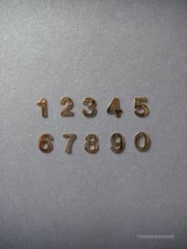 Wachszahlen hochglanz  8mm gestanzt