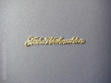 Schrift  "Frohe Weihnachten"