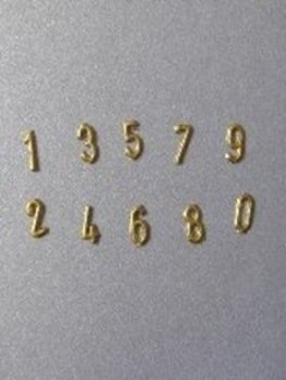 Wachszahlen  0-9 10mm Set