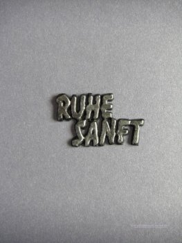 Wachsschriftzug "RUHE SANFT"