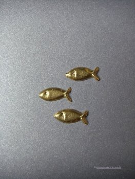 Verzierwachs Taufe, Kommunion "Fisch" 3er Set