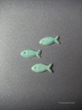 Verzierwachs Taufe, Kommunion "Fisch" 3er Set