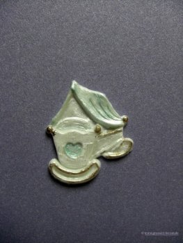 Verzierwachs - Ornament, Wiege 40x35 versch. Farben