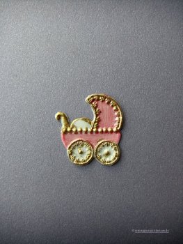 Verzierwachs - Wachsmotiv  "Kinderwagen"