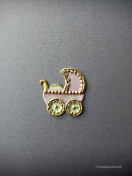 Verzierwachs - Wachsmotiv  "Kinderwagen"