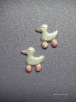 Verzierwachs, Wachsdekor "Entchen" 2er Set