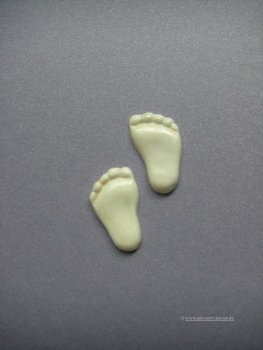 Verzierwachs, Wachsmotiv, "Babyfüße"