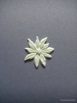 Verzierwachs / Wachsornament "Weihnachtsstern" groß