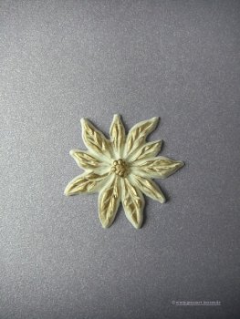 Verzierwachs / Wachsornament "Weihnachtsstern" groß