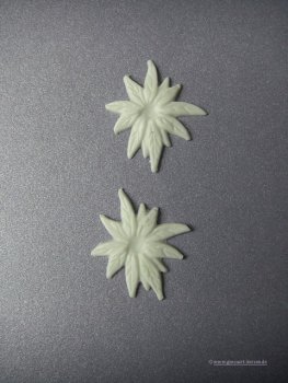 Verzierwachs / Wachsornament "Weihnachtsstern" 2er Set versch. Farben