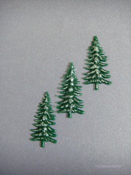Verzierwachs / Wachsmotiv "Tannenbaum" 3er Set