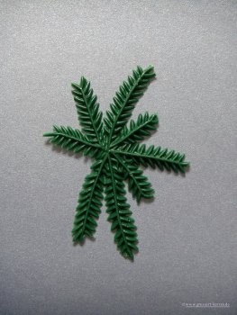 Verzierwachs / Wachsornament "Tannenzweig" groß