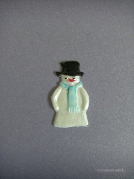 Verzierwachs / Wachsmotiv "Schneemann"