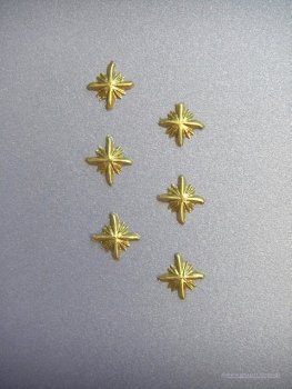 Verzierwachs / Wachsornament "Sterne"  6er Set