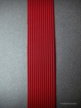 Wachsstreifen rund  2 mm hellrot