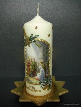 Weihnachtskerze "Heilige drei Könige"