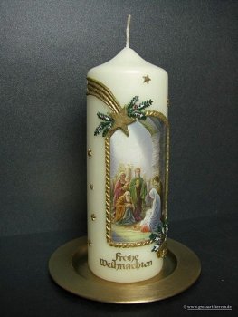 Weihnachtskerze "Heilige drei Könige"