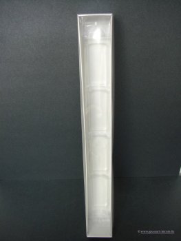 Aufbewahrungskarton für Kerzen mit PVC Einsatz 400 x 40 mm